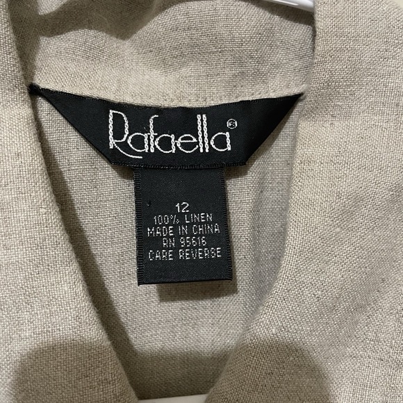 100% Linen Button Front Collar Sleeveless Maxi Dress Coastal Size 12 Clean Girl - Picture 3 of 6